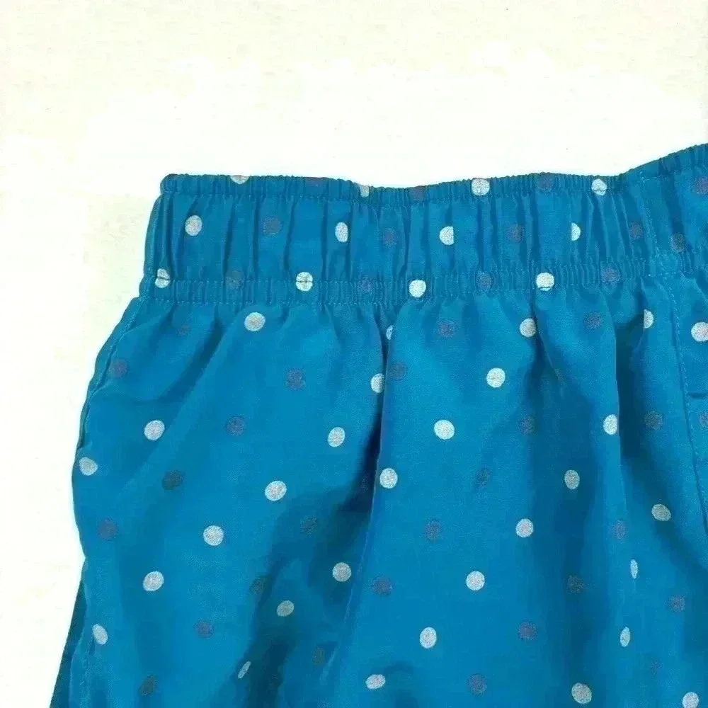 Nike Women's Blue Polkadots‎ Dri-Fit Mesh Side Running Athletic Shorts Size M